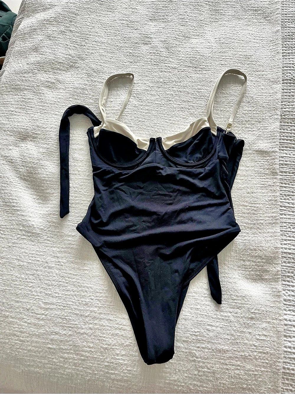 Monday Swimwear Contour One-Piece Swimsuit Black & White